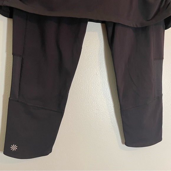 ATHLETA 2 in 1 Athletic Pants Skirted Skirt Leggings SZ/MED - Picture 3 of 9